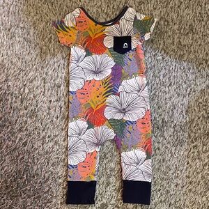 Colorful Floral Kids Bodysuit